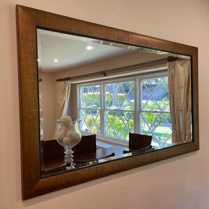 Elegant Brown Wall Mirror